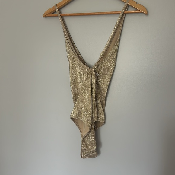 GOLD GLITTER BODYSUIT - Picture 2 of 3